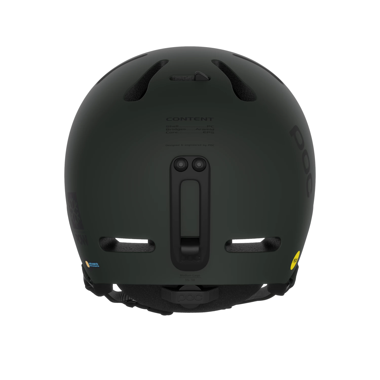 POC Fornix MIPS POW JJ Helmet - Lightweight, Durable Freeride Snow Helmet for Advanced Safety 6 POC Fornix Mips POW JJ Helmets